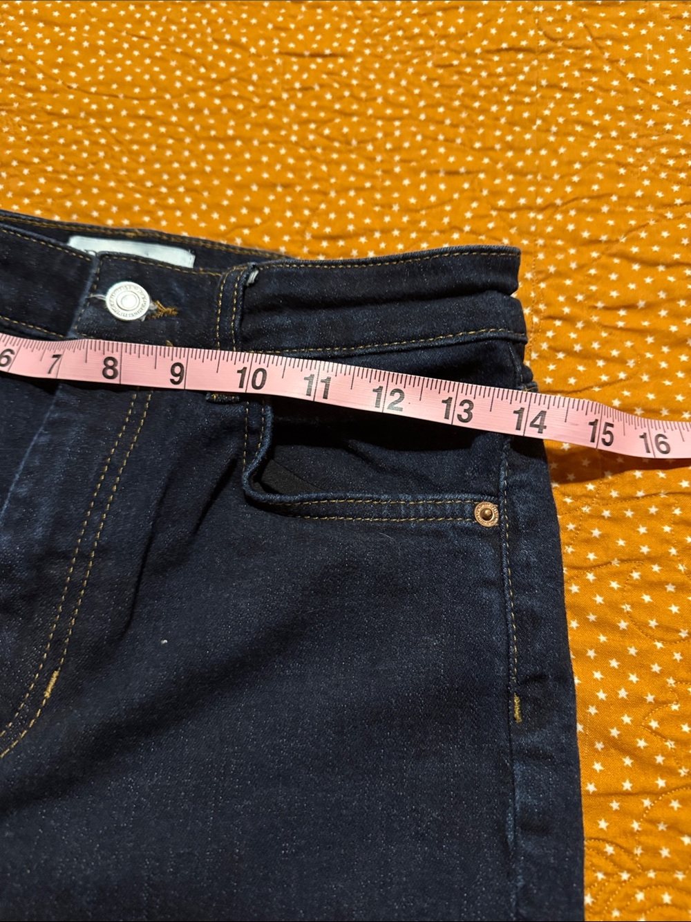 Zara Navy Wide-Leg Flare Jeans - Picture 3 of 7